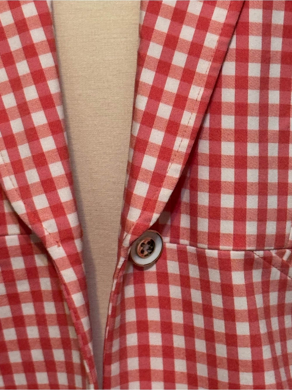 Rafaella Pink Gingham Tailored Blazer - Picture 4 of 7